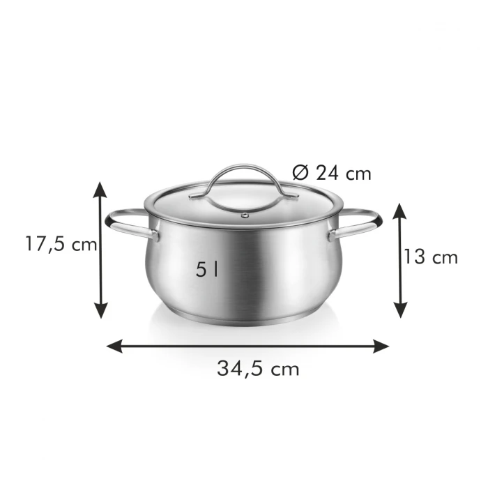 Tescoma puodas su dangčiu Harmony, 5 l, 24 cm