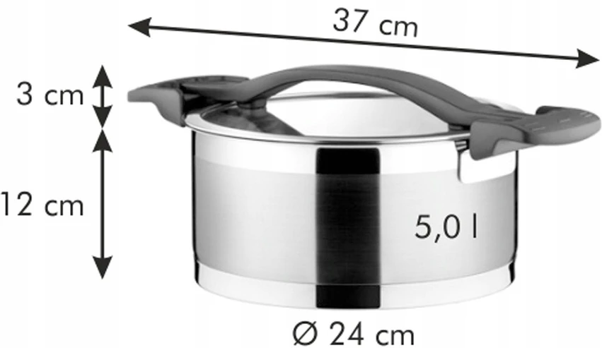 TESCOMA PUODAS SU DANGIU ULTIMA 24CM 5L