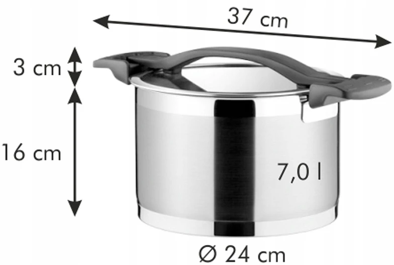 TESCOMA PUODAS SU DANGIU ULTIMA 24CM 7L