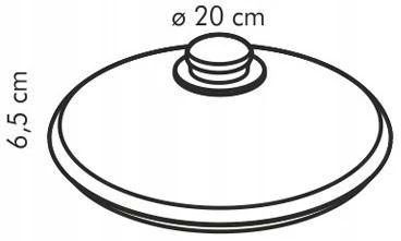 Tescoma stiklinis dangtis, 28 cm