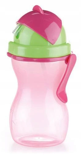 Tescoma Vaikiška gertuvė su šiaudeliu, rožinė, 300 ml