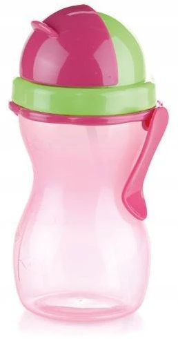 Tescoma Vaikiška gertuvė su šiaudeliu, rožinė, 300 ml