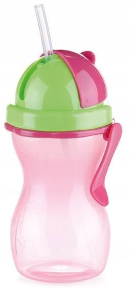 Tescoma Vaikiška gertuvė su šiaudeliu, rožinė, 300 ml