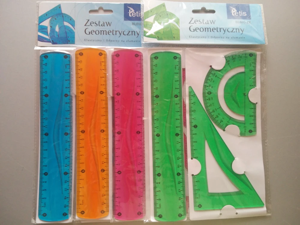 Tetis Rinkinys geometryczny elastyczny 3 elementowy oranžinė (BL010-PK)