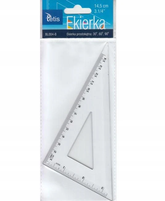 Tetis Stačiakampė liniuotė 14.5cm, geometrijos priemonė