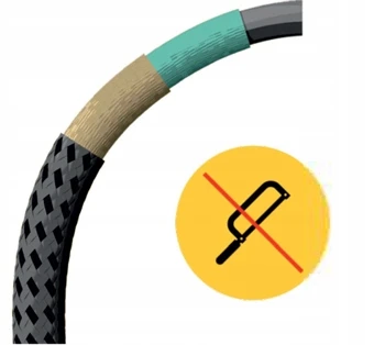 Tex Lock Užraktai dviračiams Bike Line Tex, 120 cm, juodas