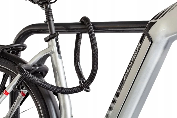 Tex Lock Užraktai dviračiams Bike Line Tex, 120 cm, juodas