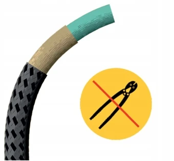 Tex Lock Užraktai dviračiams Bike Line Tex, 120 cm, juodas