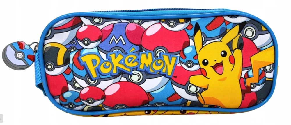 Manenti Textile Dvipusė "pokémon Pikachu" pieštukinė, 22 x 9 x 8 cm