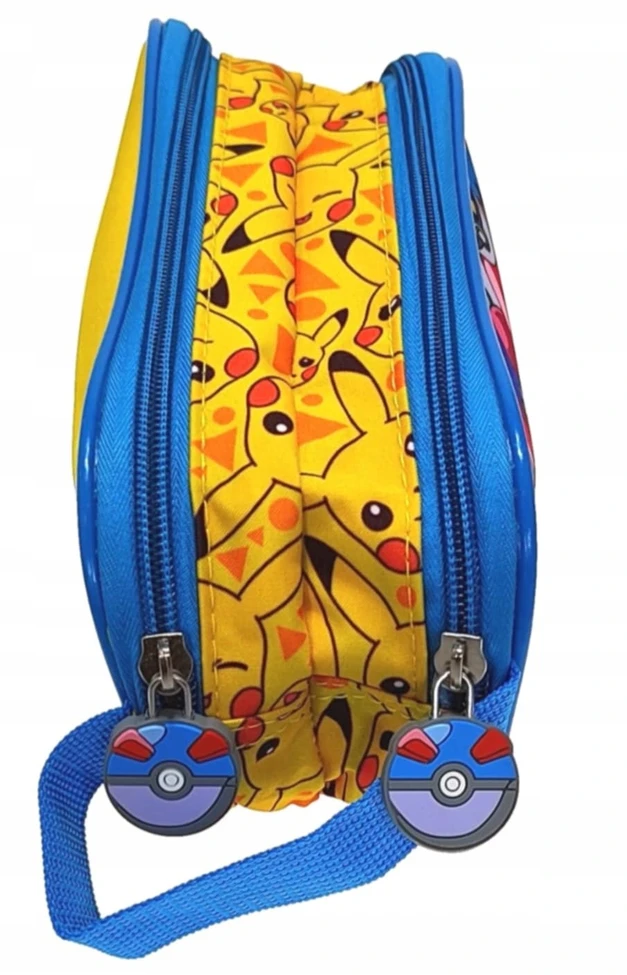 Manenti Textile Dvipusė "pokémon Pikachu" pieštukinė, 22 x 9 x 8 cm