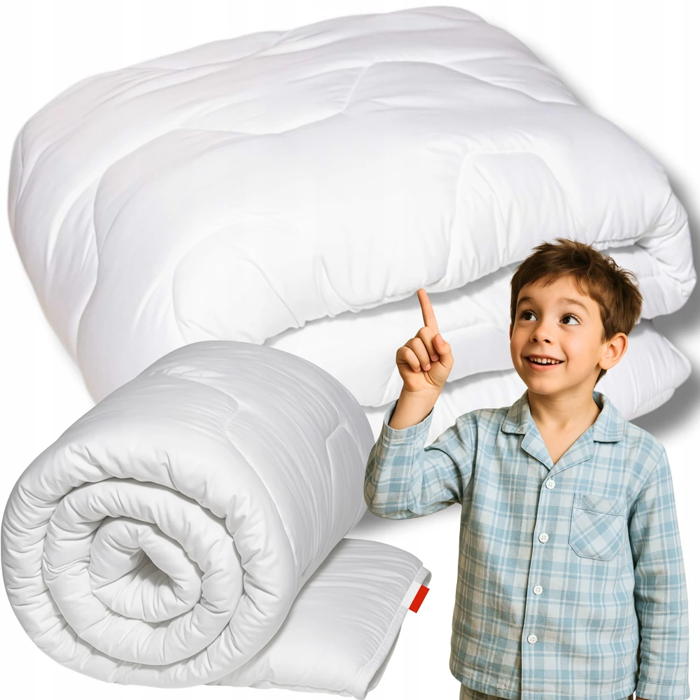 Textom Kołdra Dla Dziecka CAŁOROCZNA 90x120cm ANTYALERGICZNA GRACJA Produkt POLSKI