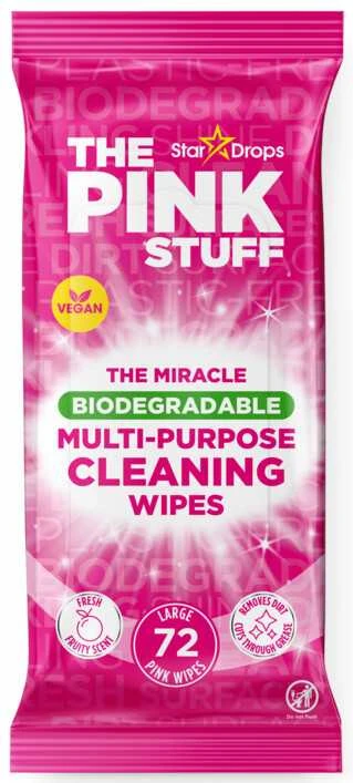 The_Pink_Stu The Rožinė Stuff Bilogišk.skaidžios drėgn. servetėlės Multi Purpose The Rožinė Stuff 72vnt. The Miracle