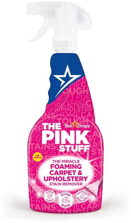 Kilimų ir apmušalų dėmių valiklis The Pink Stuff, 500 ml