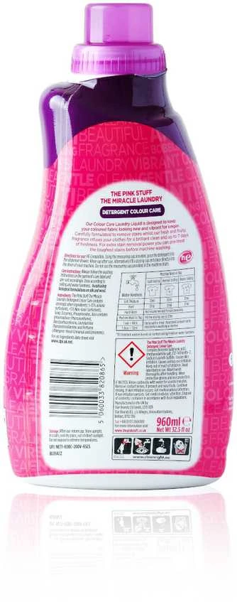 Skystas skalbiklis The Pink Stuff Colour Care, 960 ml