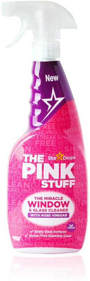 Purškiamas langų ir stiklo valiklis su actu The Pink Stuff, 750 ml