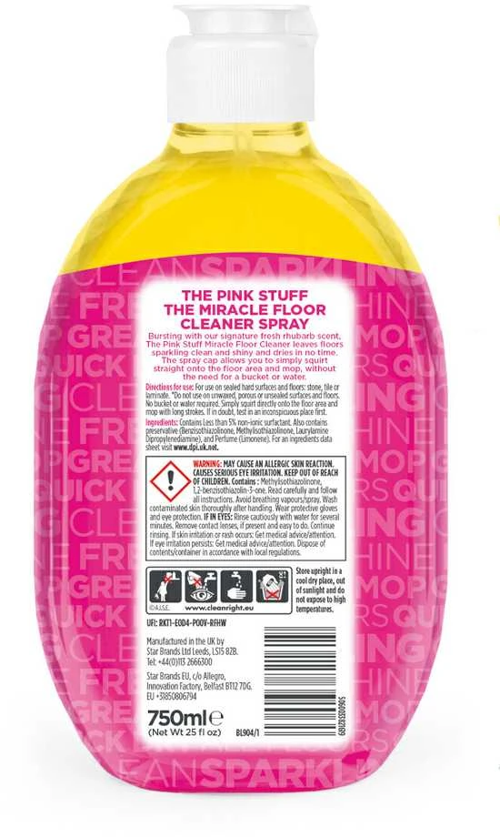 Grindų valiklis The Pink Stuff, 750 ml