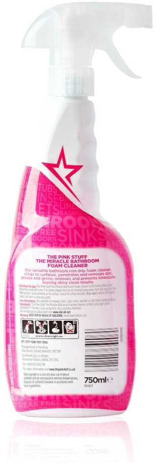 The Pink Stuff The Miracle Bathroom Foam Cleaner vonios valymo putos, 750 ml