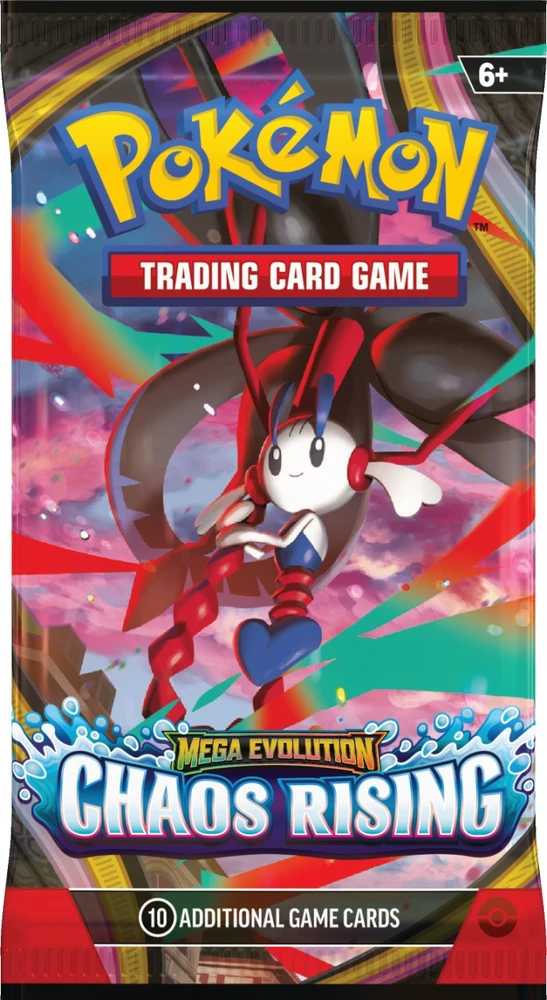 Pokémon TCG Mega Evolution: Chaos Rising papildymo paketas – 10 kortų