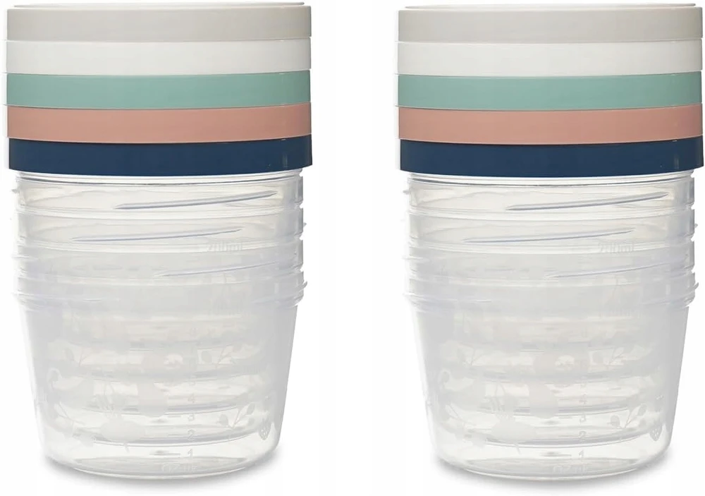 THERMOBABY kūdikių maisto indeliai 10x250 ml spalvingi