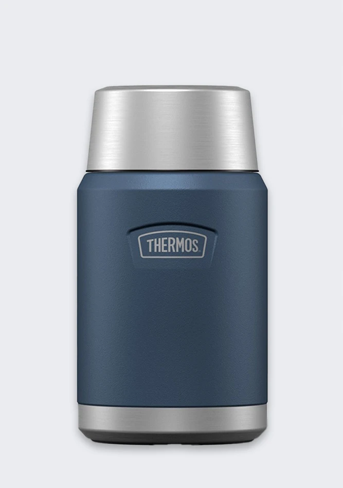 Thermos Icon 710 ml maistui su sulankstomu šaukštu ir puodeliu, mėlynas