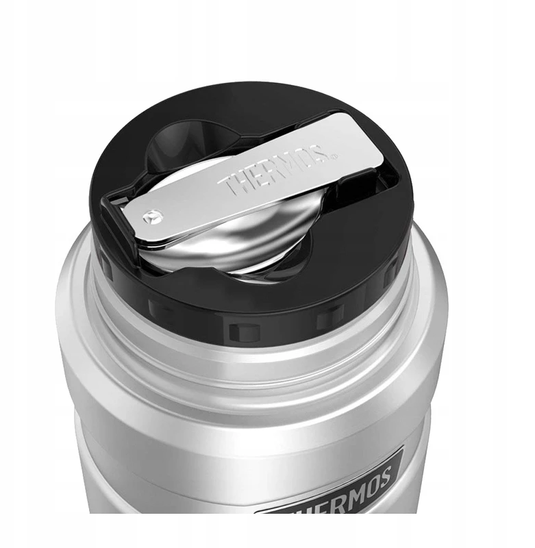 Thermos King 470ml maisto termosas su šaukštu, granato spalvos