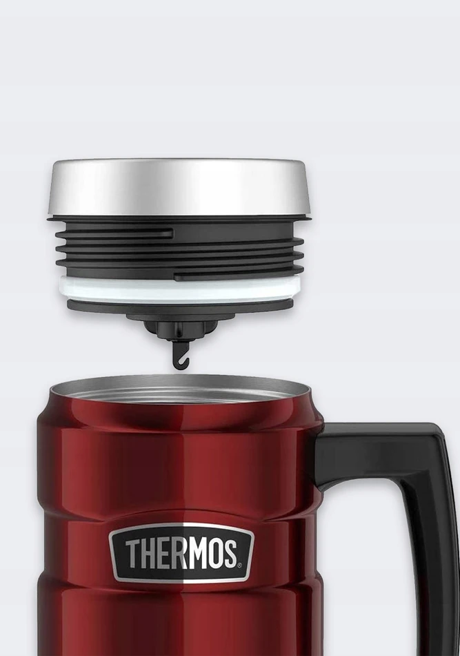 Thermos Style Vodotěsný termohrnek s madlem - raudona 470 ml