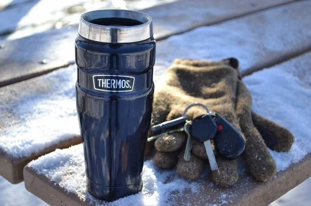 Thermos Terminis puodelis, vakuuminis kavos termosas, nerūdijančio plieno termosas 470 ml