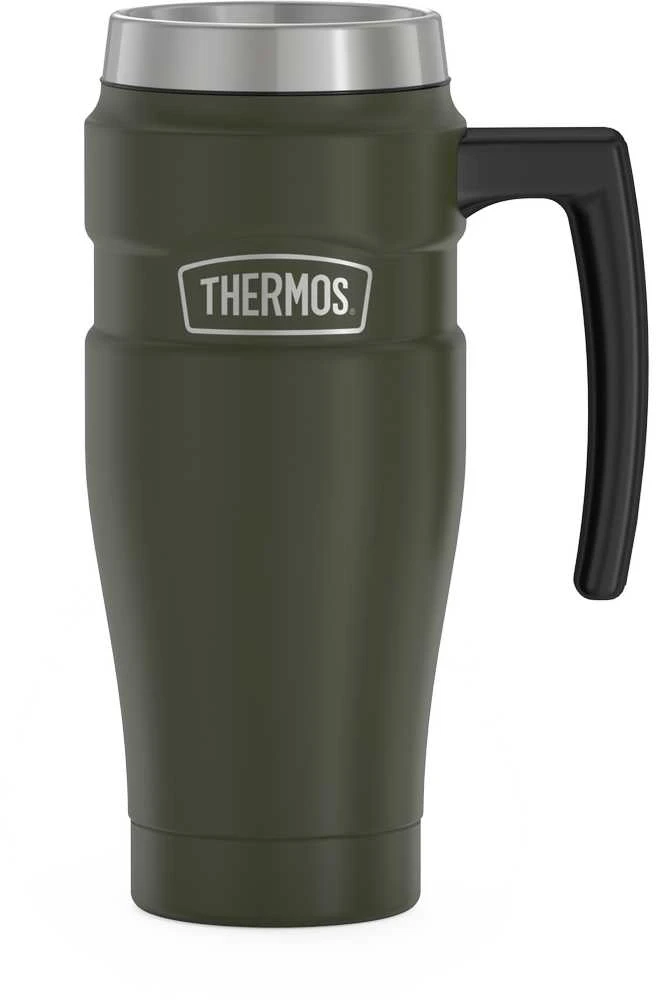 Thermos termokubilas su rankena, 470ml, armijos žalias