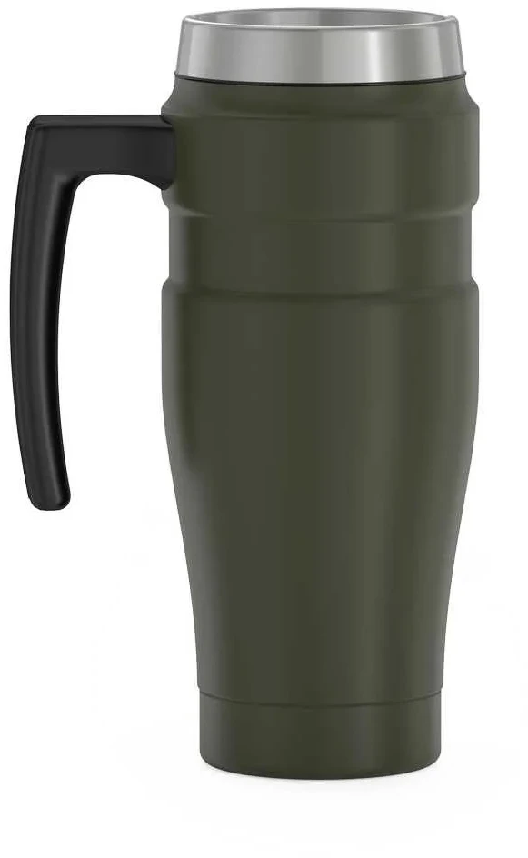 Thermos termokubilas su rankena, 470ml, armijos žalias