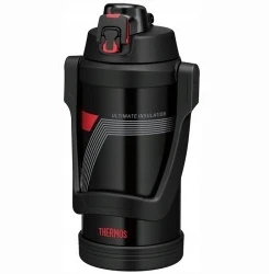 Thermos Termosas 2l nerūdijančio plieno, juodas, ilgas karščio išlaikymas