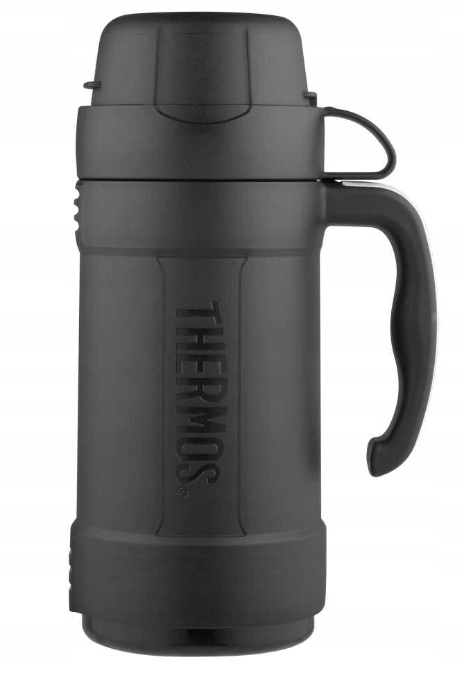Thermos 500 ml stiklinis termosas su vienu puodeliu TERMOSAS - juodas