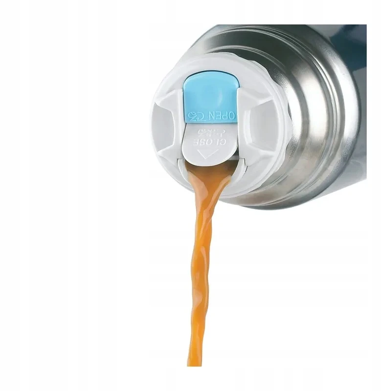 Thermos Termosas su puodeliu ir automatiniu kamšteliu, 350 ml, nerūdijantis plienas