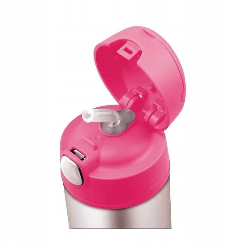Thermos Vaikiškas termosas su šiaudeliu – gėlės