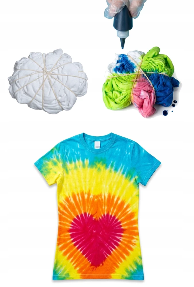 Tie Dye drabužių dažų rinkinio priedai kūrybinei kūrybai