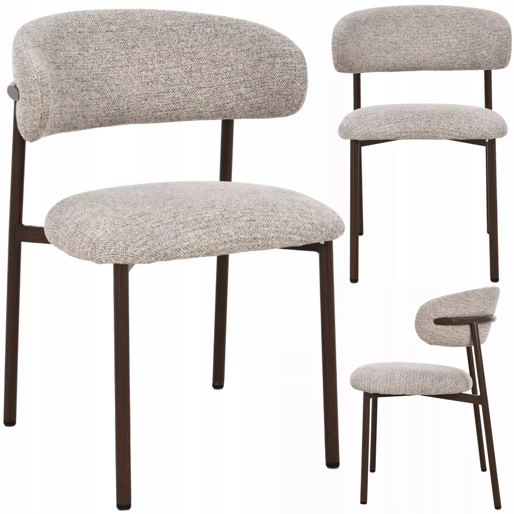 TIESIA MINKŠTA SVETAINĖS KĖDĖ, GRAIKIŲ RIEŠUTŲ / BEGE SCANDI ELTON II SIGNALAS
