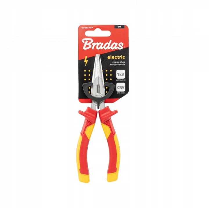 Tiesios replės 160 mm 1000 V 1 kV VDE DIY-PL1012/6