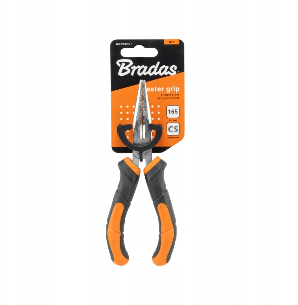 Tiesios replės MASTER GRIP 165 mm, nikeliuotos DIY-PL1212/6