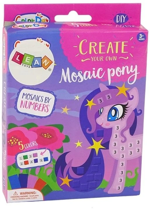 Tik skaičių pony mozaika Askato