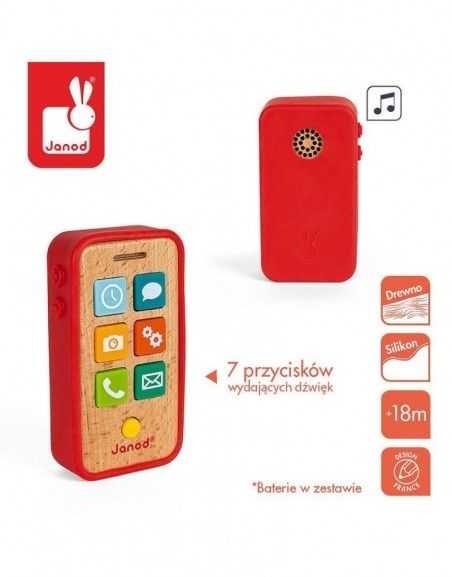 Tiki Janod medinis telefonas su garsais J05334