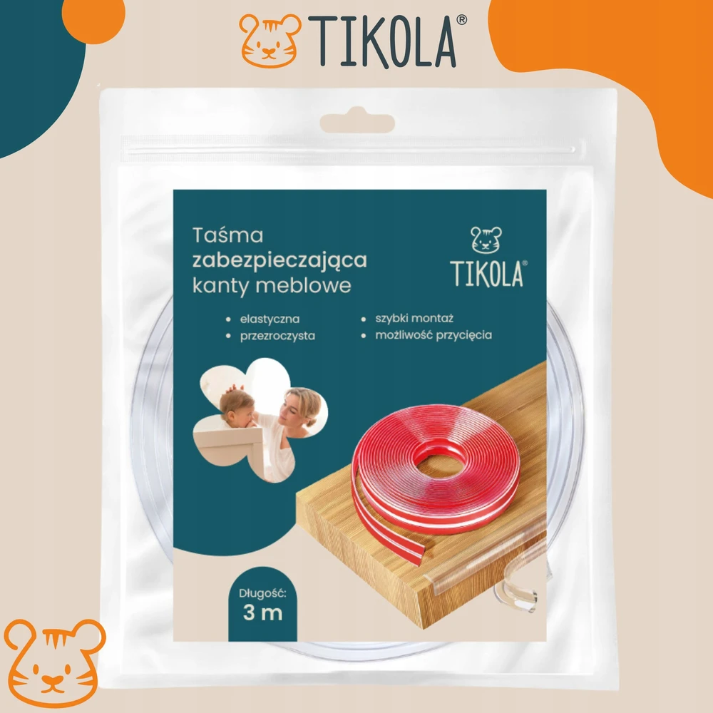 Tikola APSAUGINĖ JUOSTOS BALDŲ KRAŠTAI KAMPAI KRAŠTAI APSAUGINĖ JUOSTA 3m