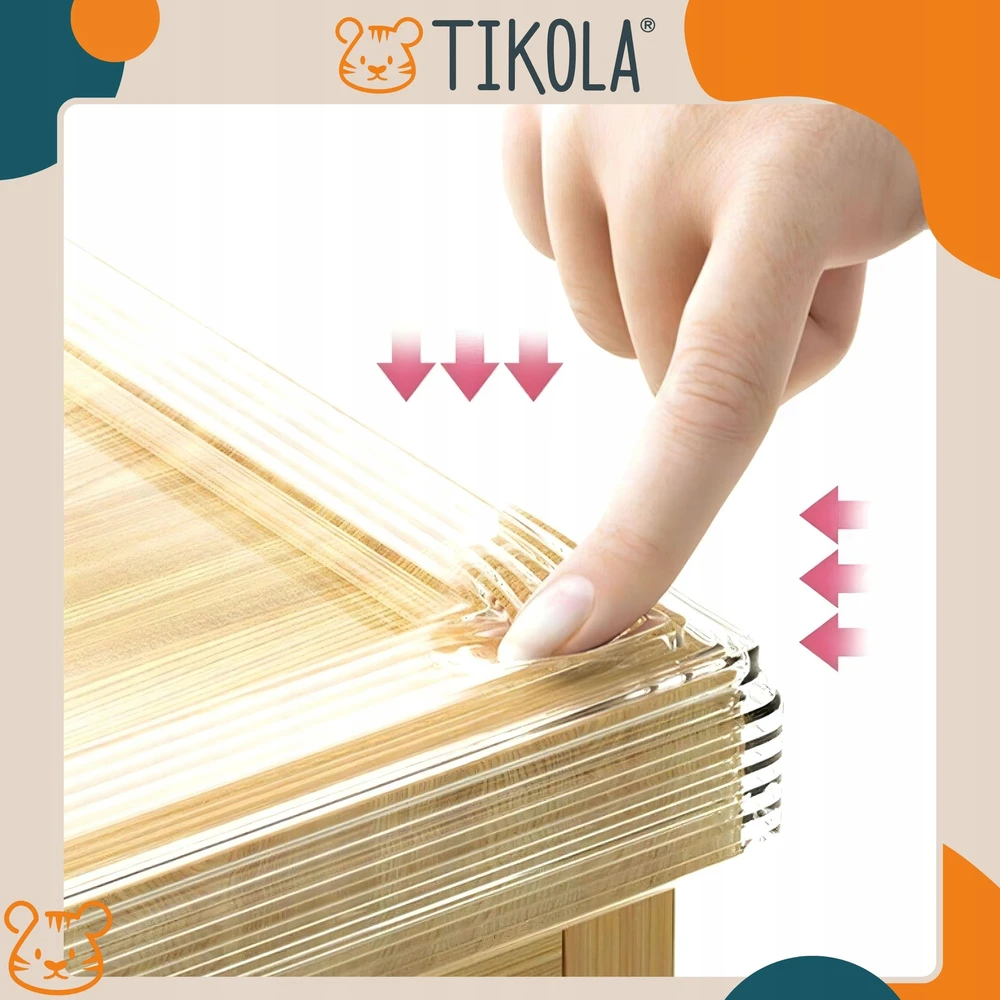 Tikola BALDŲ KRAŠTŲ APSAUGINĖ JUOSTELĖ SKAIDRI PVC APSAUGINĖ JUOSTA 3m