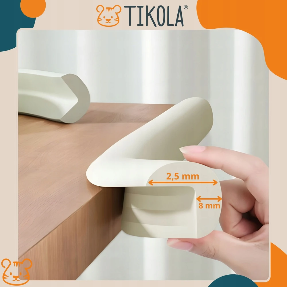 Tikola BALDŲ KRAŠUS APSAUGANČI PUOLŲ JUOSTOS KAMPŲ KRAŠŲ APSAUGA 200cm