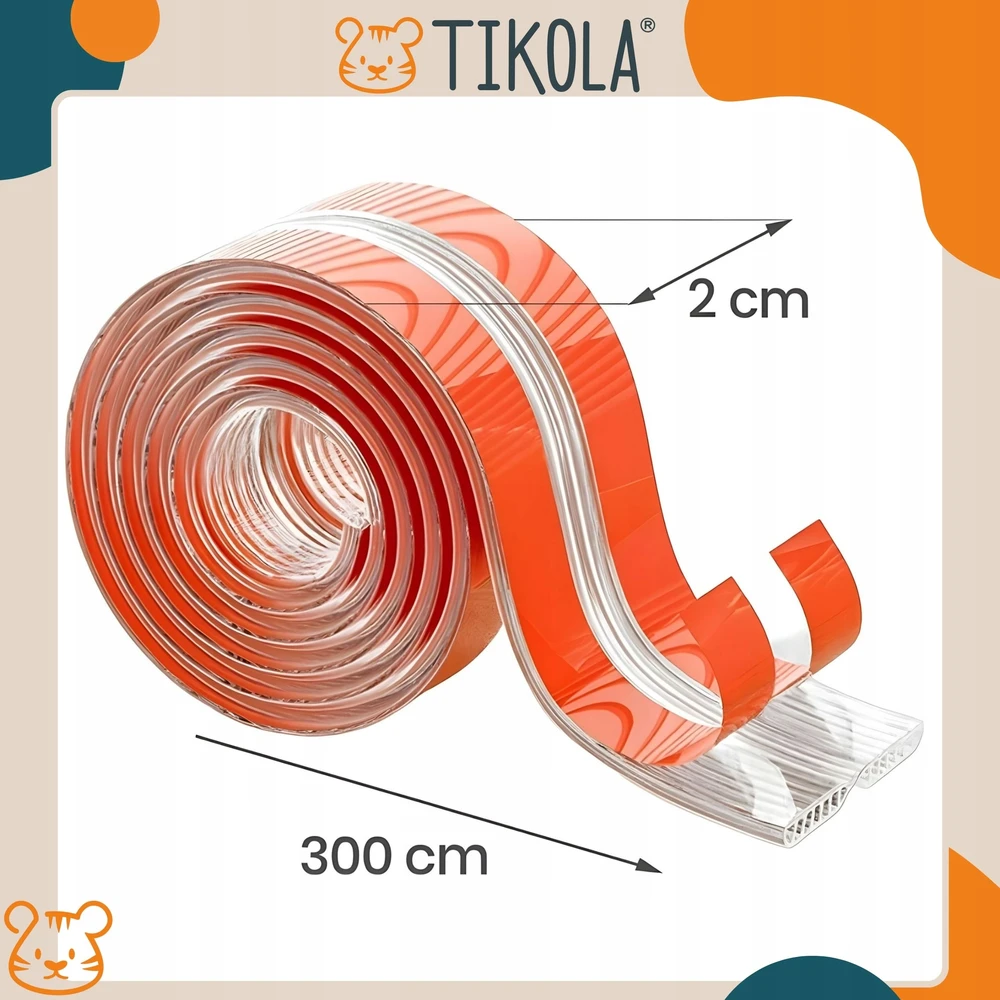 Tikola Kraštų apsaugos juosta Baldų briaunų apsaugos stalo apsauga 3m