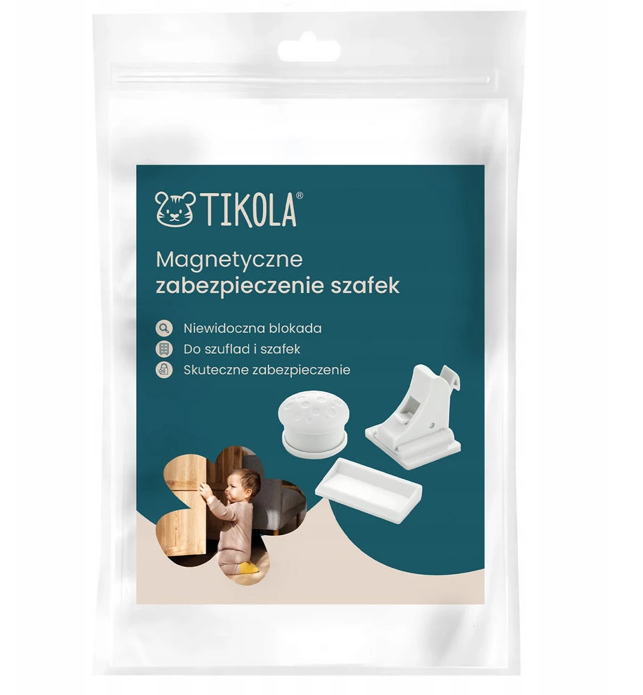 Tikola MAGNETINĖS SPINTELĖS APSAUGA STALČIŲ APSAUGA STIPRI 4 VIENŲ RINKINYS