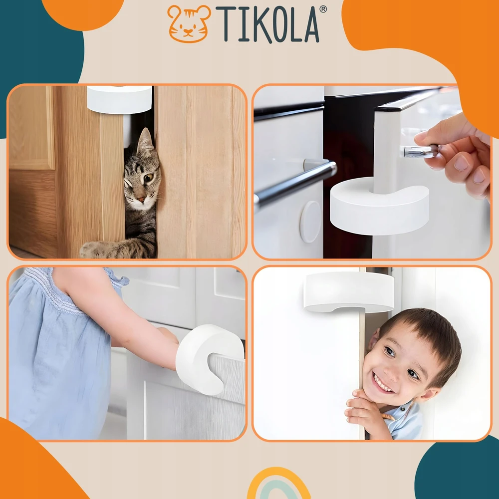 Tikola Putplasčio durų spyna Apsauga Durų stabdys Buferio kamštis pleištas