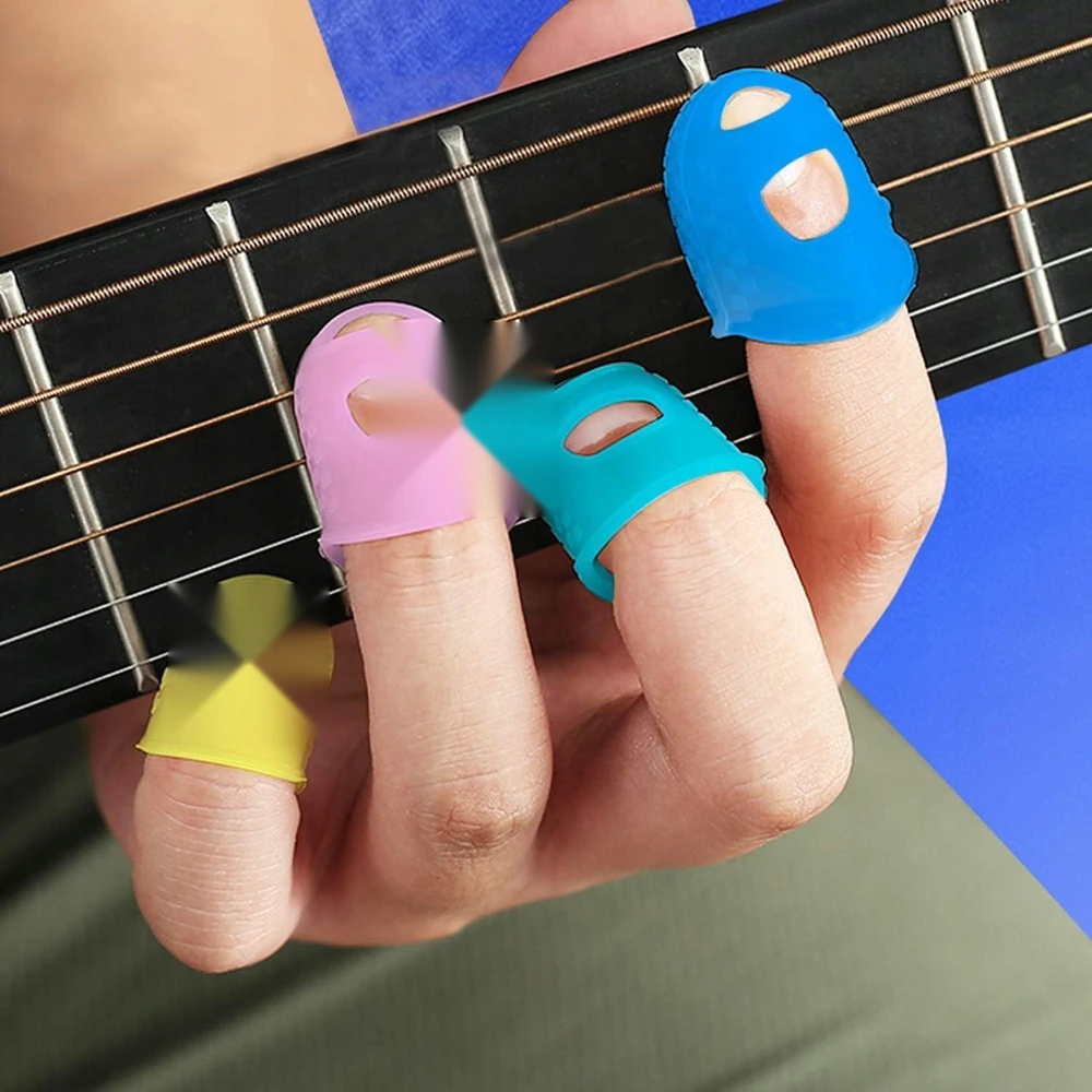 TIMBLES 30 VNT SILIKONINIAI GUMINIAI PIRŠTŲ DANGIAI GITARA