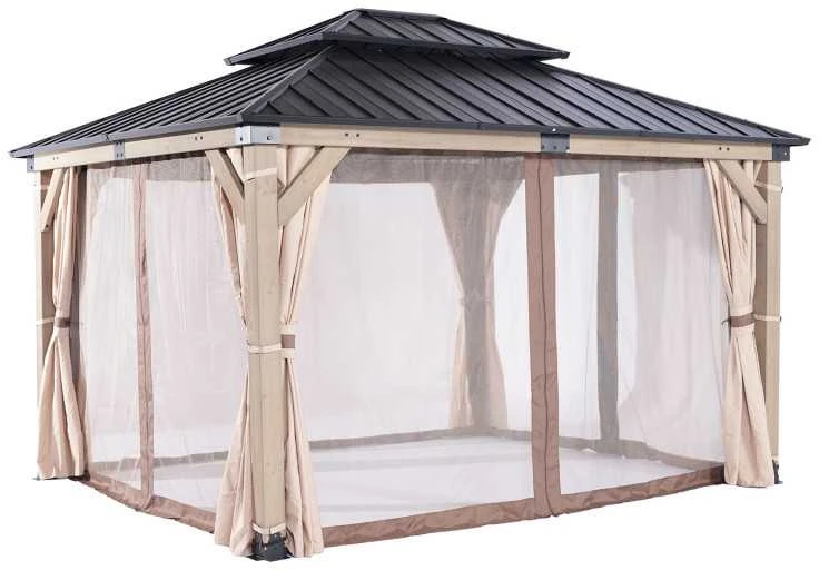 Home4You Tinklai nuo uodų CEDAR 3x4 m, Poliesteris