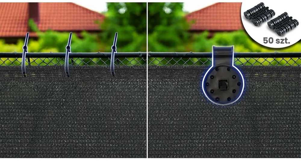 Plonos Tinklelis nuo šešėlių 1,2 x 50 m, 140 g/m² + 50 spaustukų, pilkas