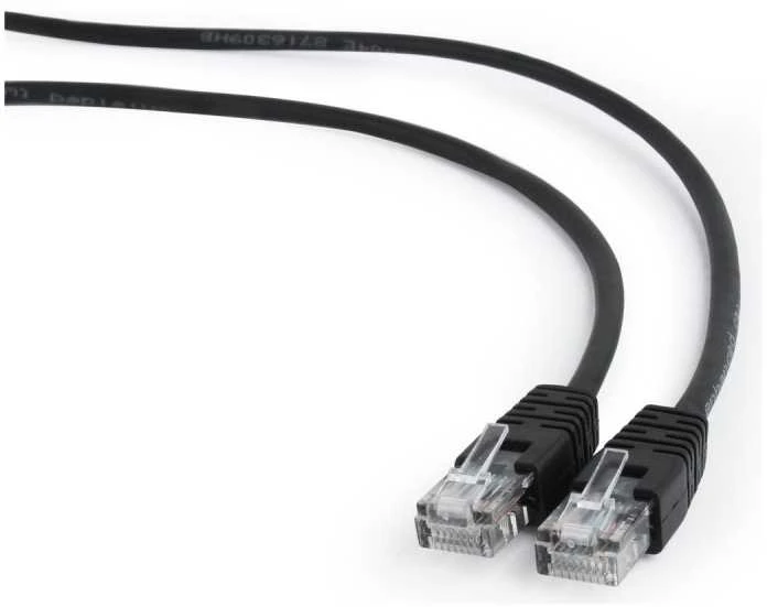 Cablexpert | Komutacinis laidas | UTP | Juodas RJ45 | RJ45