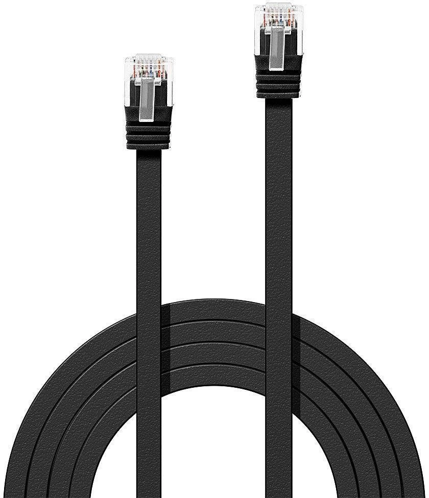 Tinklo Kabelis - LINDY Cat.6 U/UTP Plokščias Tinklo Kabelis, RJ45, M/M, 250MHz, 32AWG, 0.3 m, Baltas